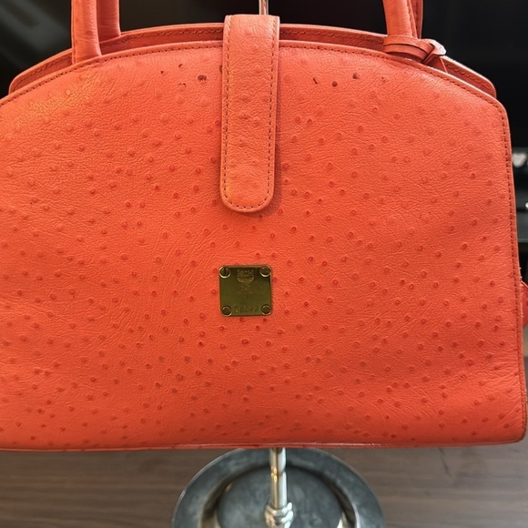 Vintage MCM  Germany Handbag Ostrich Leather - Picture 3 of 10